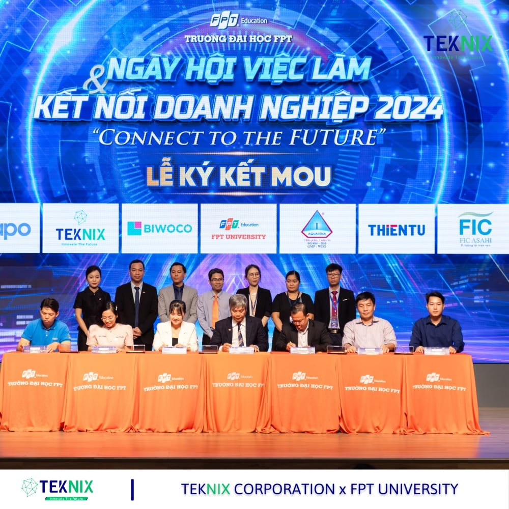 𝐍𝐆𝐀̀𝐘 𝐇𝐎̣̂𝐈 𝐕𝐈𝐄̣̂𝐂 𝐋𝐀̀𝐌 𝟐𝟎𝟐𝟒 | TEKNIX CORPORATION & ĐẠI HỌC FPT KÝ KẾT MOU CÙNG THÚC ĐẨY VÀ PHÁT TRIỂN NGUỒN NHÂN LỰC TRẺ