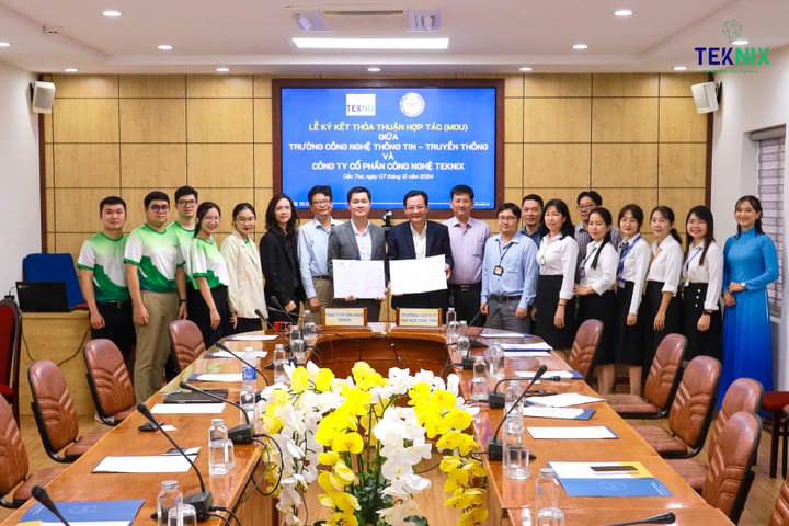 Ký kết MOU Trường CNTT Đại học Cần Thơ x TekNix Ngày hội việc làm