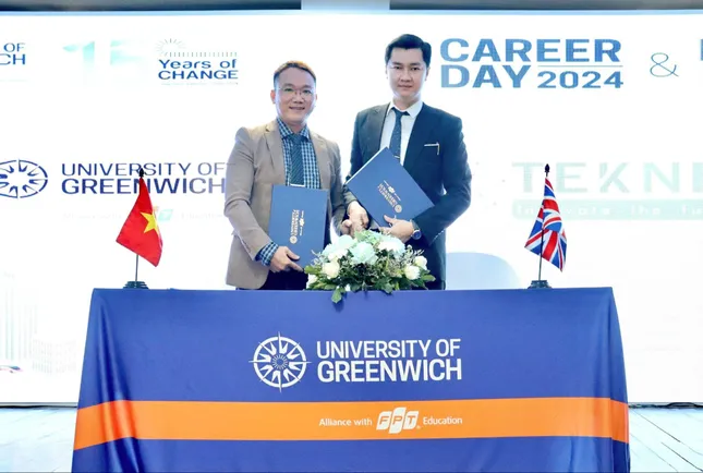Lễ ký kết MOU giữa TekNix và Đại học Greenwich Cần Thơ tại sự kiện Ngày hội Tuyển dụng Career Day 2024